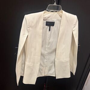 BCBGMaxAzria Cream Cape Blazer